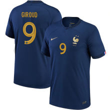 GIROUD #9 France 1:1 Quality Home Fans Jersey 2022/23