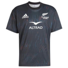 2022/23 All Blacks Black Training Rugby Shirt 全黑