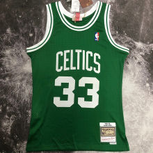 Celtics BLRD #33 Green Retro NBA Jerseys 热压