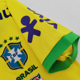 2023 Brazil Yellow Polo Short Jersey