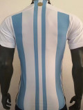 2022/23 Argentina Home Player Version Soccer Jersey (3 Stars 3星)