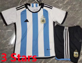 2022/23 Argentina Home Kids Soccer Jersey (3 Stars 3星)