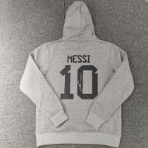 MESSI #10 2022/23  Argentina Grey Hoody 背后有名有号