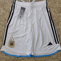 3 Stars 2022/23 Argentina White Fans Shorts Pants