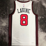 Bulls LAVINE #8 White City Edition NBA Jerseys