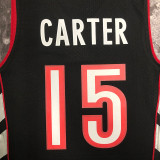 1999/00 Toronto Raptors CARTER #15 Purple Black Retro NBA Jerseys 热压