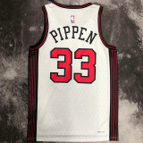 Bulls PIPPEN #33 White City Edition NBA Jerseys