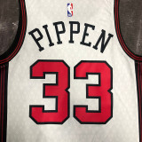 Bulls PIPPEN #33 White City Edition NBA Jerseys
