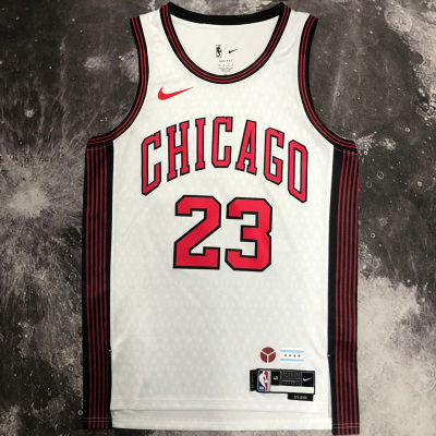 2023/24 Bulls JORDAN #23 White NBA Jerseys 热压