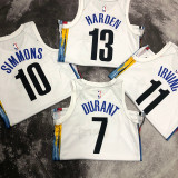 Nets SIMMONS #10 White City Edition NBA Jerseys