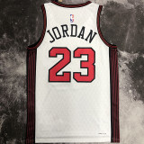Bulls JORDAN #23 White City Edition NBA Jerseys