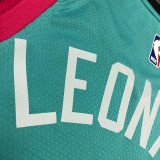 Spurs LEONARD #2 Light Green City Edition NBA Jerseys