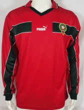 1998 Morocco Red Retro Long Sleeve Soccer Jersey