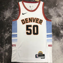 Nuggets GOROON #50 Off White City Edition NBA Jerseys