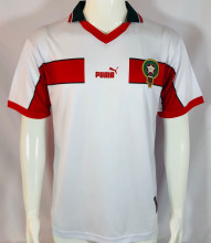1998 Morocco White Retro Soccer Jersey