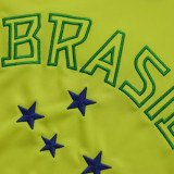 1958 Brazil Home Yellow Retro Soccer Jersey