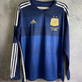 2014 Argentina Away Retro Long Sleeve Soccer Jersey