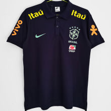2023 Brazil Royal Blue Polo Short Jersey