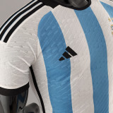 CAMPEONES DEL MUNDO 3 Stars Argentina Player Version Jersey (3 Stars 3星) ★★