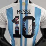 MESSI #10 Signature Version Argentina Home Font 2023 签名版 (You can buy it alone OR tell us which jersey to print it on. )