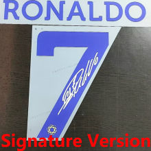 RONALDO #7 Signature Version Al Nassr Home Font 2023 C罗签名版 (You can buy it alone OR tell us which jersey to print it on. )