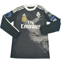 2014/15 RM Black Dragon Retro Long Sleeve Jersey (Have All Patch 全臂章 2014+10 )