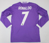 2016/17 RM Purple UCL FINAL CARDIFF 2017 Retro Long Sleeve Jersey (Have All Patch 2016+11 全臂章有胸前字)