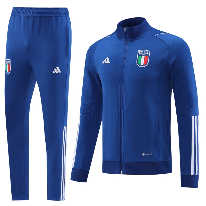 2023 Italy Royal Blue Jacket Tracksuit