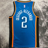 2023 Rockets GILGEOUS-ALEXANDER #2 Blue NBA Jerseys