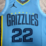 2023 Grizzlies BANE #22  Blue NBA Jerseys