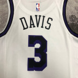 2023 Lakers DAVIS #3 White City Edition NBA Jerseys