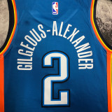 2023 Rockets GILGEOUS-ALEXANDER #2 Blue NBA Jerseys