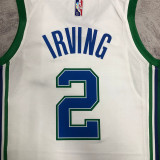 2023 Mavericks IRVING #2 White City Edition  NBA Jerseys