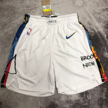 Nets White City Edition NBA Pants