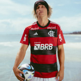 2023/24 Flamengo Home Kids Soccer Jersey