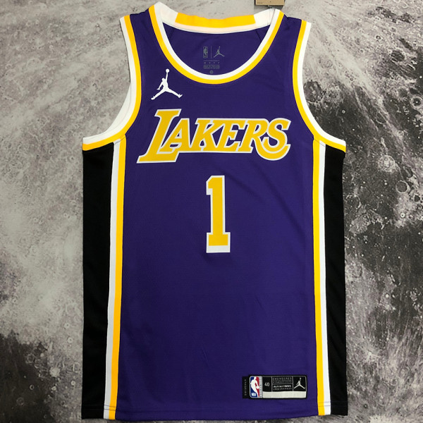 2023 Lakers RUSSELL #1 Royal Blue NBA Jerseys 热压