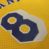 2023 Lakers BRYANT #8 Yellow Retro NBA Jerseys 热压
