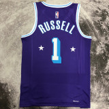 2023 Lakers RUSSELL #1 Blue NBA Jerseys 热压