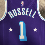 2023 Lakers RUSSELL #1 Blue NBA Jerseys 热压