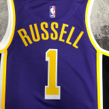 2023 Lakers RUSSELL #1 Royal Blue NBA Jerseys 热压