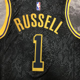 2023 Lakers RUSSELL #1 Black NBA Jerseys 热压