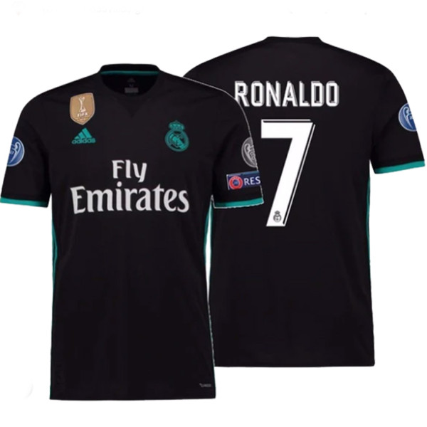 RONALDO # 7 RM Away Retro Jersey 2017/18 (Have All Patch) (2017+12)全套章 ★★