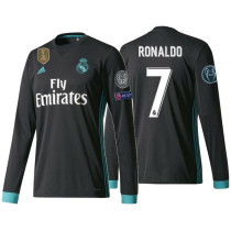 RONALDO # 7 RM Away Retro Long Sleeve Jersey 2017/18 (Have All Patch) (2017+12)全套章 ★★