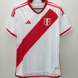 LAPADULA #9 Peru Home White Fans Soccer Jersey 2023