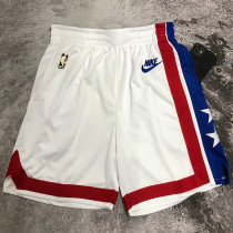 2023 Nets White Retro NBA Pants