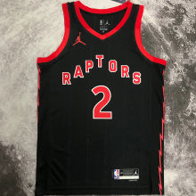 2023 Toronto Raptors LEONARD #2 Black NBA Jerseys