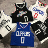 Clippers WESTBROOK #0 White NBA Jerseys