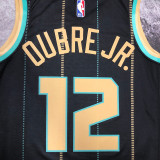 2023 Hornets  BALL #12 Black City Edition NBA Jerseys