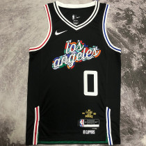 Clippers WESTBROOK #0 Black City Edition NBA Jerseys