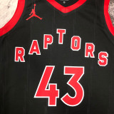 2023 Toronto Raptors SIAKAM #43 Black NBA Jerseys